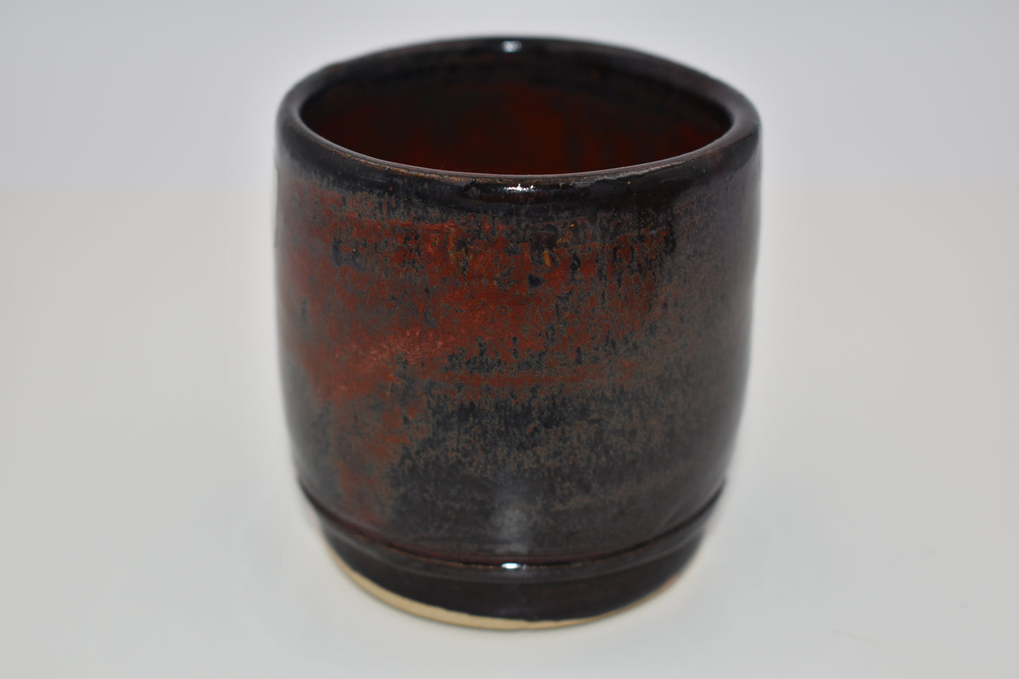 Handmade Black and Red Cup