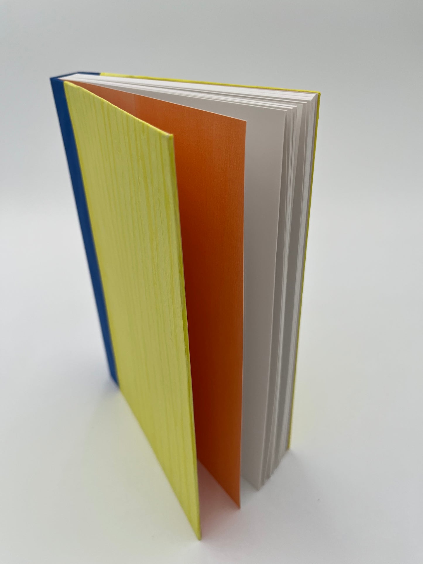 One of a kind bright yellow with subtle linear abstract design Journal