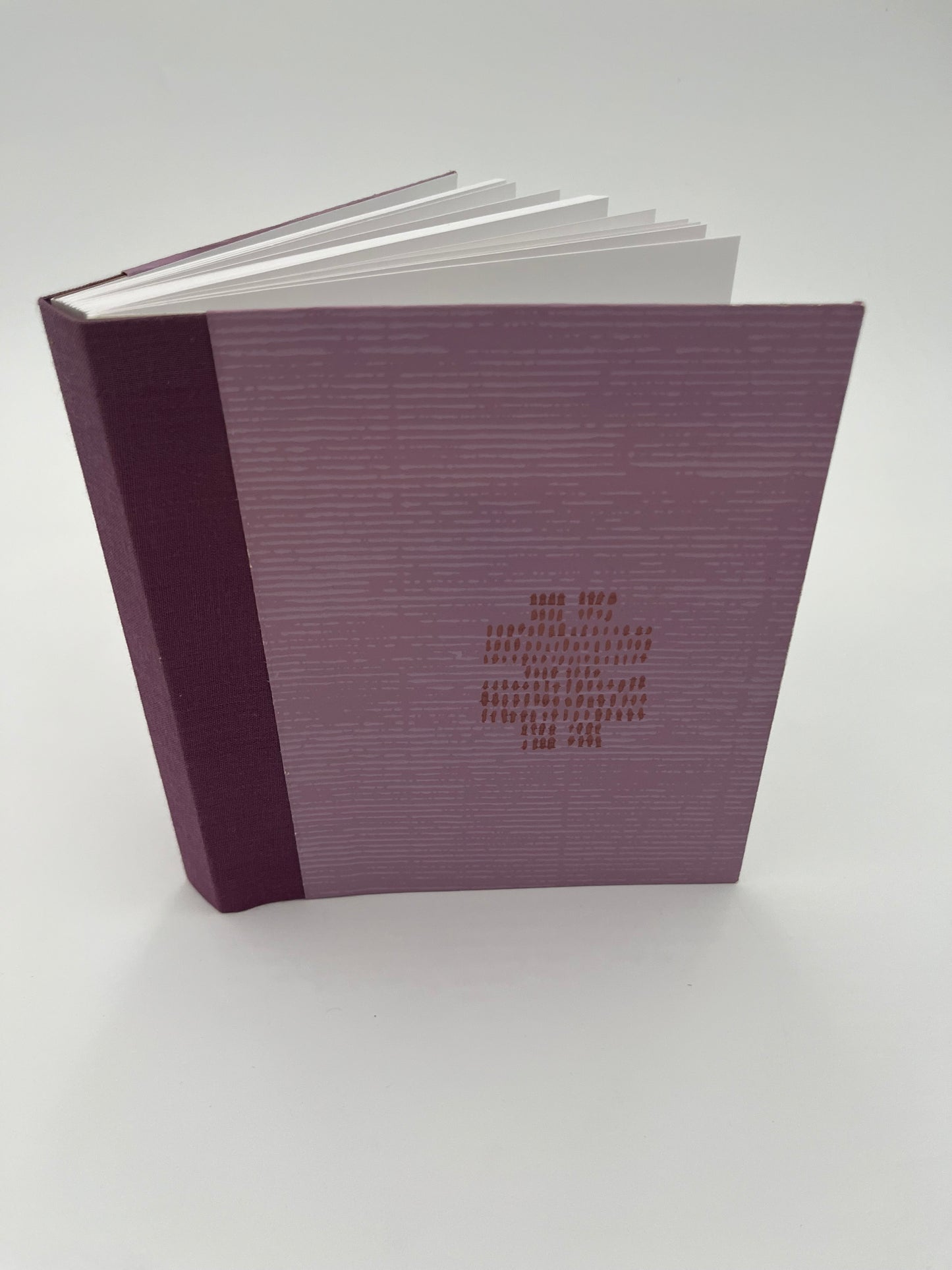 One of a kind purple with abstract design Journal