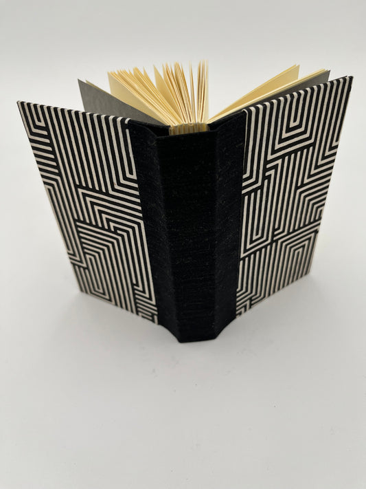 Black and White Geometric Journal